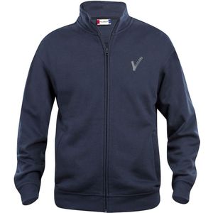 Clique Security / Beveiliging Sweat vest incl. Borstlogo (V-tje) en Ruglogo (SECURITY) - Dark Navy - Maat M - VOOR PROFESSIONALS