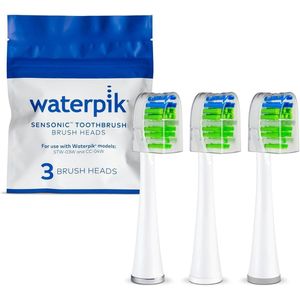 Waterpik - Sensonic Contour - Vervangende Opzetborstels - Wit - 3 Stuks