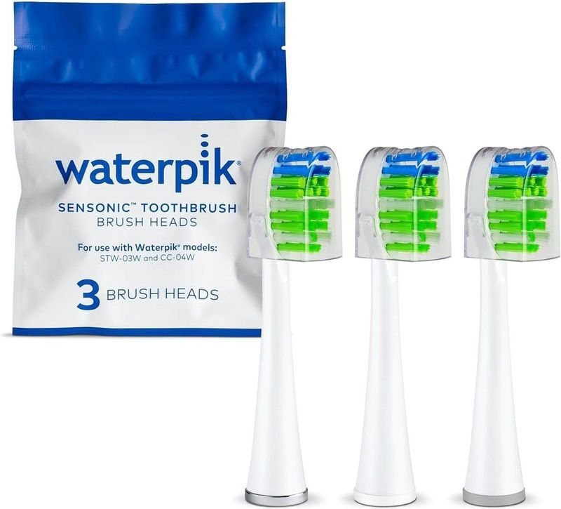 Waterpik - Sensonic Contour - Vervangende Opzetborstels - Wit - 3 Stuks