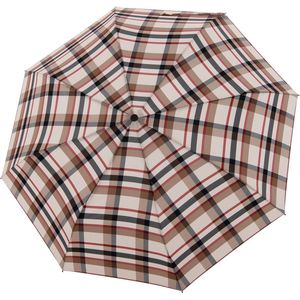Opvouwbare Paraplu Beige Geruit - Carbon - Dsn 100 cm - Opgevouwen 29 cm - Doppler