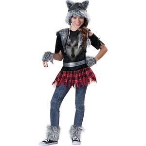 Wolf kostuum voor meisjes - Premium - Kinderkostuums - 128-140