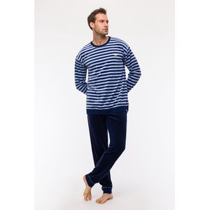 Woody - Jongens/Heren Pyjama - Blauw Gestreept