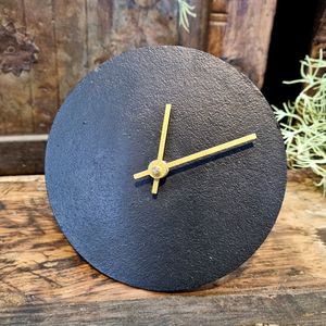 Benoa Dothan Large Black Antique Table Clock 20 cm