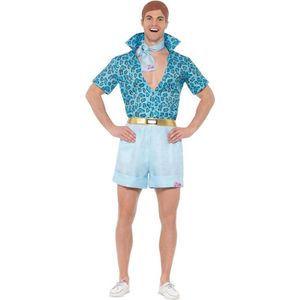 Smiffy's - Barbie Kostuum - Barbie Safari Ken - Man - Blauw - Medium - Carnavalskleding - Verkleedkleding