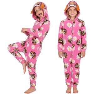 Paw Patrol Skye POLAR pyjama MET CAPUCHON, EENDELINGE jumpsuit voor meisjes, WARME onesie OEKO-TEX 98-104