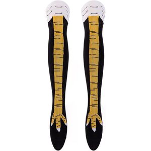 Gekke Grappige Kippenklauw Sokken Dames Mannen, 3D Knuffelartikel, Kousvuller, 1 Paar