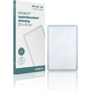 Kliniderm Superabsorberend verband steriel 20x40cm Klinion