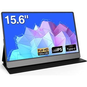 Lexium Portable Monitor - Extra Scherm Laptop - Laptop Scherm Uitbreider - Draagbare Monitor - Draagbaar Laptop Beeldschermuitbreider
