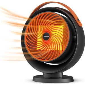 ALLGoods. Heaters Elektrisch voor Binnen – Elektrische Kachel Pro - Electric heater – Keramische Kachel met Tip-Over Veiligheidsbescherming – Heater 2 Standen – 1000W – Zwart