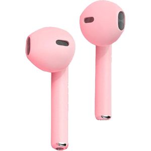 EQIUPUA-  EarPods Pink - Draadloze Oordopjes - Bluethooth V.5 - Met Oplaadcase - Roze