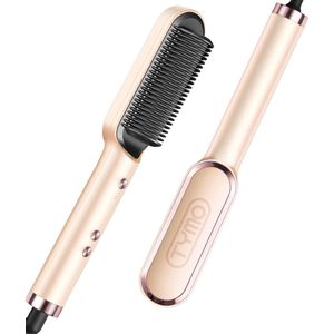 TYMO Ring - Stijltang - Stijlborstel - Rosé Goud - 5 Temperatuurinstellingen (130 - 210 °C) - Geschikt voor alle haartypes