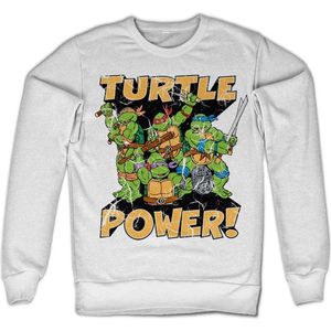 Teenage Mutant Ninja Turtles - Turtle Power! Sweater/trui - S - Wit