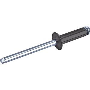 GOEBEL® - 1000 x Gelakte blindklinknagels (Ø x L) 3 x 12 mm - Alu Aluminium AlMG 2,5 / Staal verzinkt - Vlakke kop - RAINBOW STANDARD - 7900530120 - ISO15977 - Popnagel