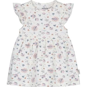 Prénatal newborn jurk - Meisjes - Dark Off-White - Maat 50