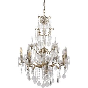 Baroque - Kroonluchter - Kroonluchter Baroque 75 cm 8 lampen - 75x70x70 - Iron+glass