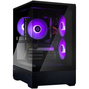 AMD Ryzen 5 7600X3D GamePC/Panoramic View – Nvidia GeForce RTX4060Ti 8GB - 32GB RAM – 4.0TB M.2 SSD - Win11 Pro – P30 zwart