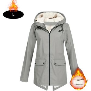 Bovista Windjas Dames - Parka - Lente & Herfst - Jas - Volwassen - Windjack - Windbreaker - Outdoor - Grijs - L