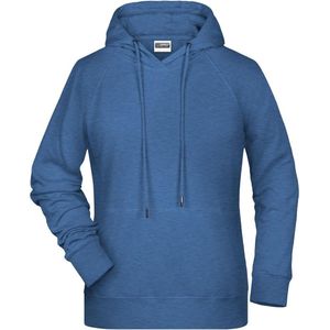 James and Nicholson Dames/dames Raglan Sleeved Hoodie (Licht Denimmelange)