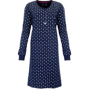 Tenderness - Dames Nachthemd - Donkerblauw - Bloemendessin