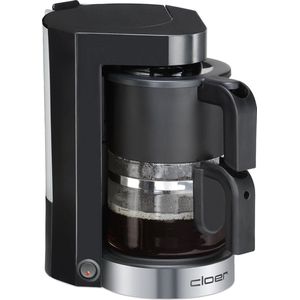Cloer Koffiezetapparaat zwart/Inox - Filterkoffiezetapparaat - Zilver - Zwart