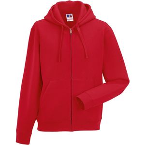 Authentic Full Zip Hoodie Sweatshirt 'Russell' Red - XS
