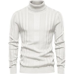 Heren Coltrui met Opstaande Kraag – Lange Mouwen, Slim Fit, Comfortabel en Warm