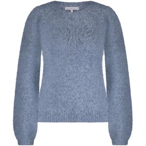 Red Button sweater SRB4615 RB logo - Mid Blue