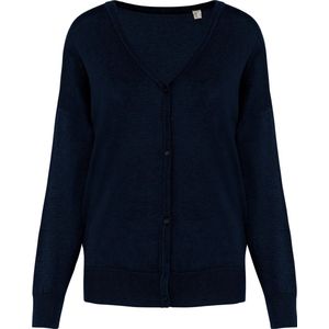 Dames cardigan sweater met Lyocell TENCEL™ Navy Blue - XS