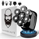 Sansbeauté - SkullSharp PRO - Scheerapparaat - Draadloos - 6-in-1 - Elektrisch
