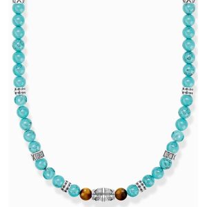 Thomas Sabo - Halsketting - Turquoise - Zilver - 50 cm - Imitatie Turkoois