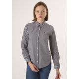 Felix Hardy - Geruit Overhemd - Zwart - 100% Katoen Dames