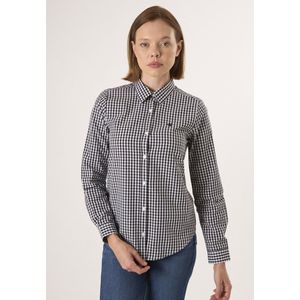 Felix Hardy - Geruit Overhemd - Zwart - 100% Katoen Dames