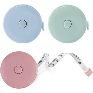 Intrekbaar Meetlint Set voor Lengte, Borst en Taille - 3 Stuks