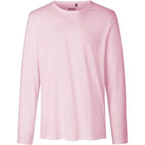 Men´s Long Sleeve T-Shirt met ronde hals Light Pink - S