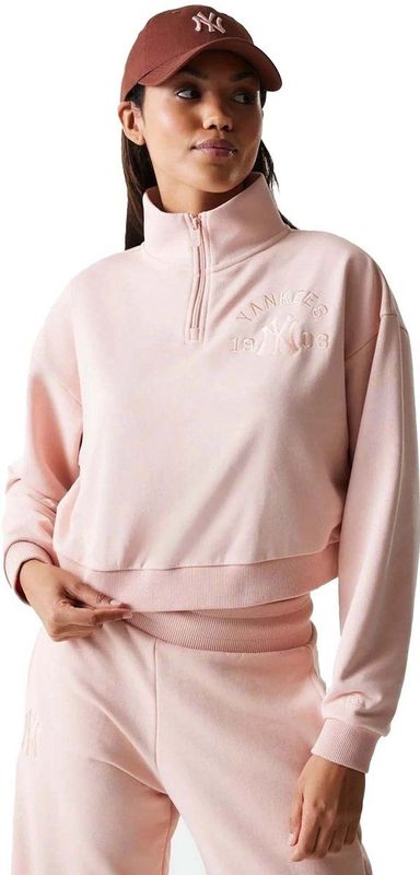 New Era - MLB Tonal Crop - Sweatshirt - Dames - Halve Rits