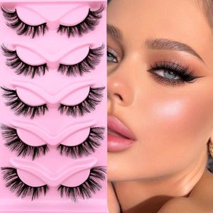 Set Valse Wimpers 20 mm - Kattenogen en Natuurlijke Look - 5 Paar Herbruikbare Kunstwimpers