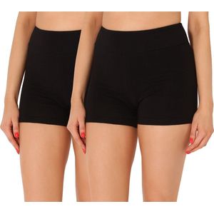 Merry Style Dames Leggings - Shorts - Korte - Katoen - Wielershorts - 2Pack - MS-MS10-359-LE-2P - Zwart/Zwart (2Pack) - XS