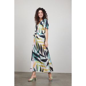 DIDI Dames Dress Gentle in Light green with Willow print maat 44