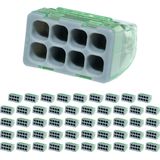 Steeklasklem - Transparant - 8-polig - 0.2-2.5 mm² - ENEC Keurmerk