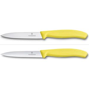 Victorinox SwissClassic Officemes - 2 Stuks: Glad en Kartel -  Geel