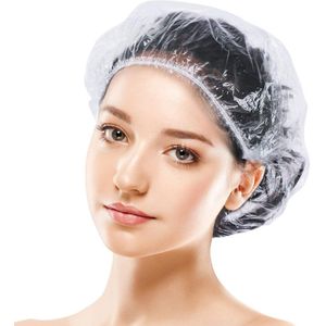 Douchekapjes - Transparant - 100 stuks - Plastic Douchemuts - Waterdicht