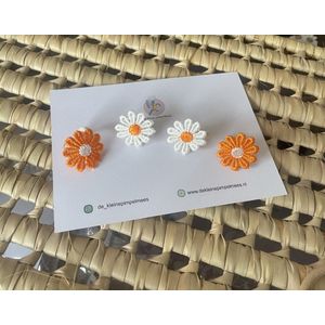 De kleine pimpelmees - bevrijdingsdag- haarelastiekjes - 5mei- oranje - haaraccessoires