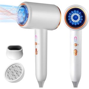 Professionele Ionen Haardroger met Diffuser - 2400 W Salon-föhn met 3 Temperatuurinstellingen voor Sneldrogen en Styling