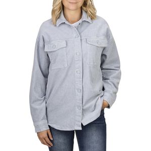 DENIMFY Dames Overhemdjas DFSophia bequem Blauw S Volwassenen
