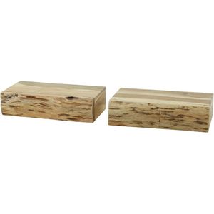 Hardy nachtkastje zwevend acacia hout L | set van 2