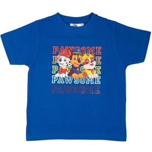 Paw Patrol T-Shirt - Korte Mouw - Blauw - Maat 98/104