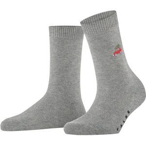 FALKE - Cosy Wool Star X-Mas - Wol Kasjmier Sokken - Grijs