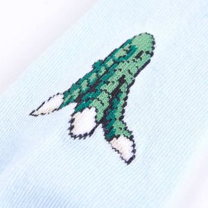 Kindersokken 5 Paar - EU 23-26 - Lichtblauw & Kaki