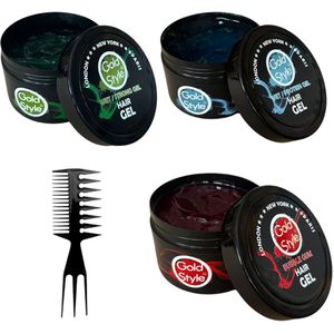 Gold Style Haar Gel (4 Stuks)- Styling Haar Wax - Haar Wax Mannen