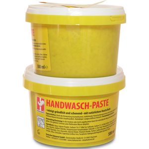 Deutsche Hahnerol zandvrij handwaspasta - 2x 500ml - garagezeep op basis van houtzaagsel korrel - handzeep handreiniger voor sterk vervuilde handen